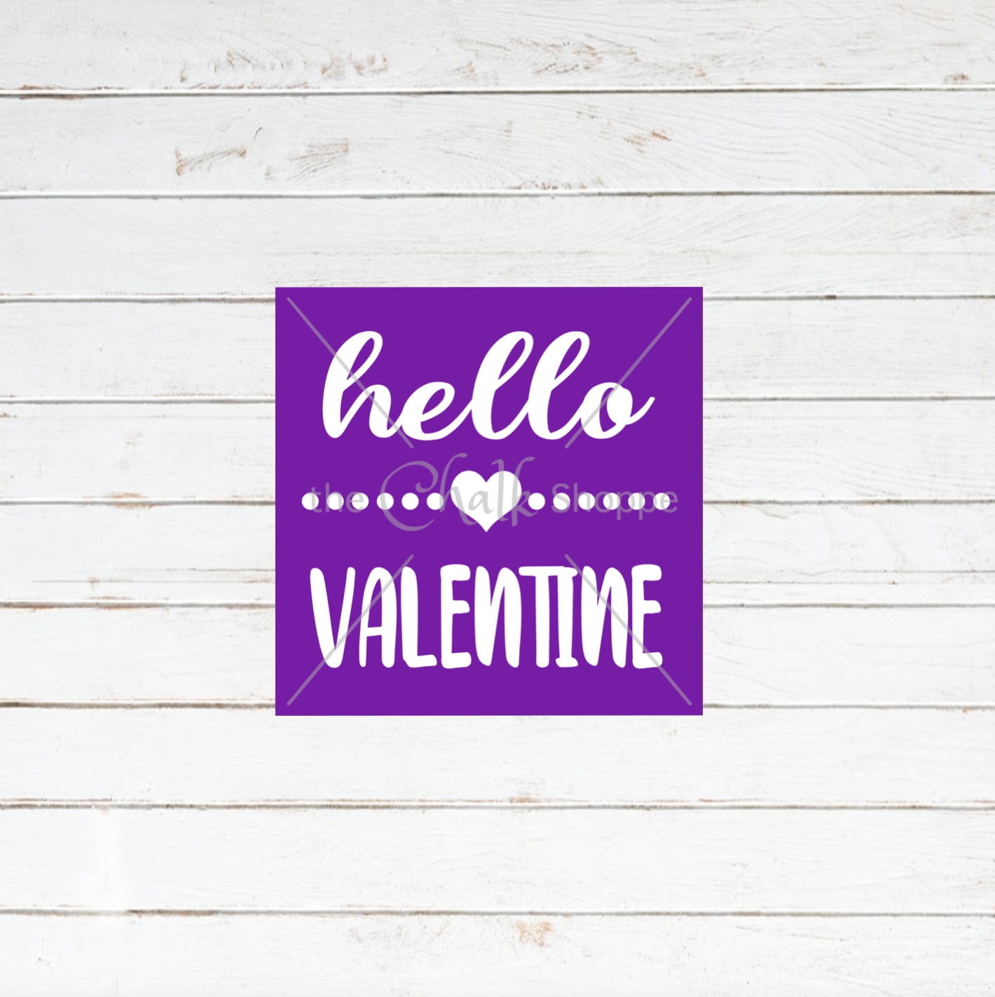 The Chalk Shoppe  Hello Valentine Adhesive Stencils
