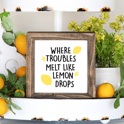 Lemon Tiered Tray Signs