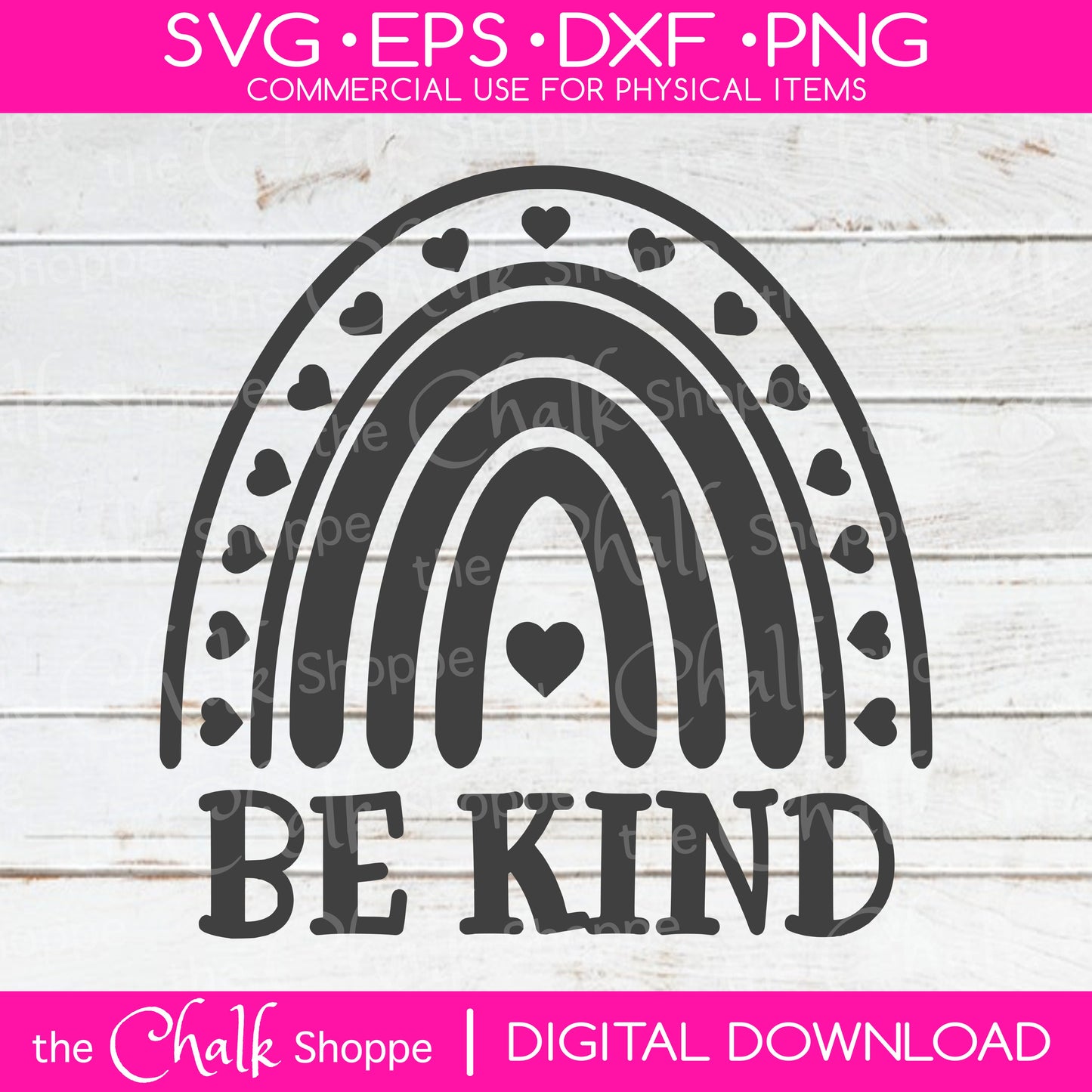 Be Kind Rainbow Digital File