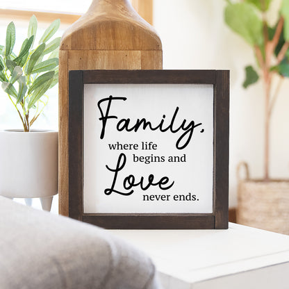 Family Love Never Ends Digital File