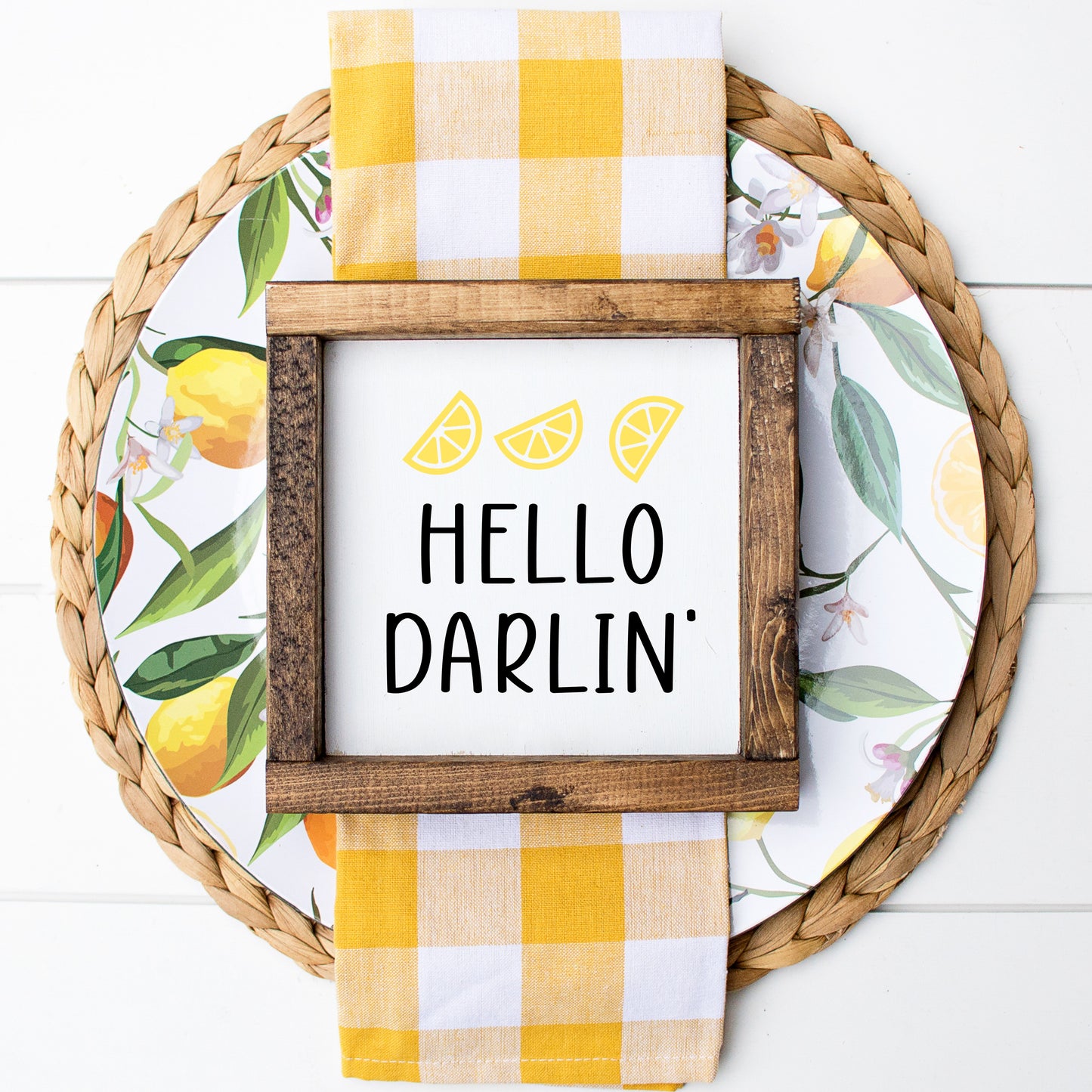 Lemon Tiered Tray Signs