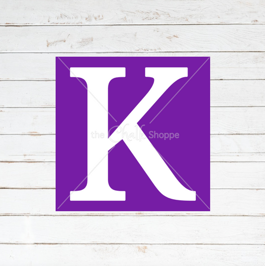 Monogram Letter K