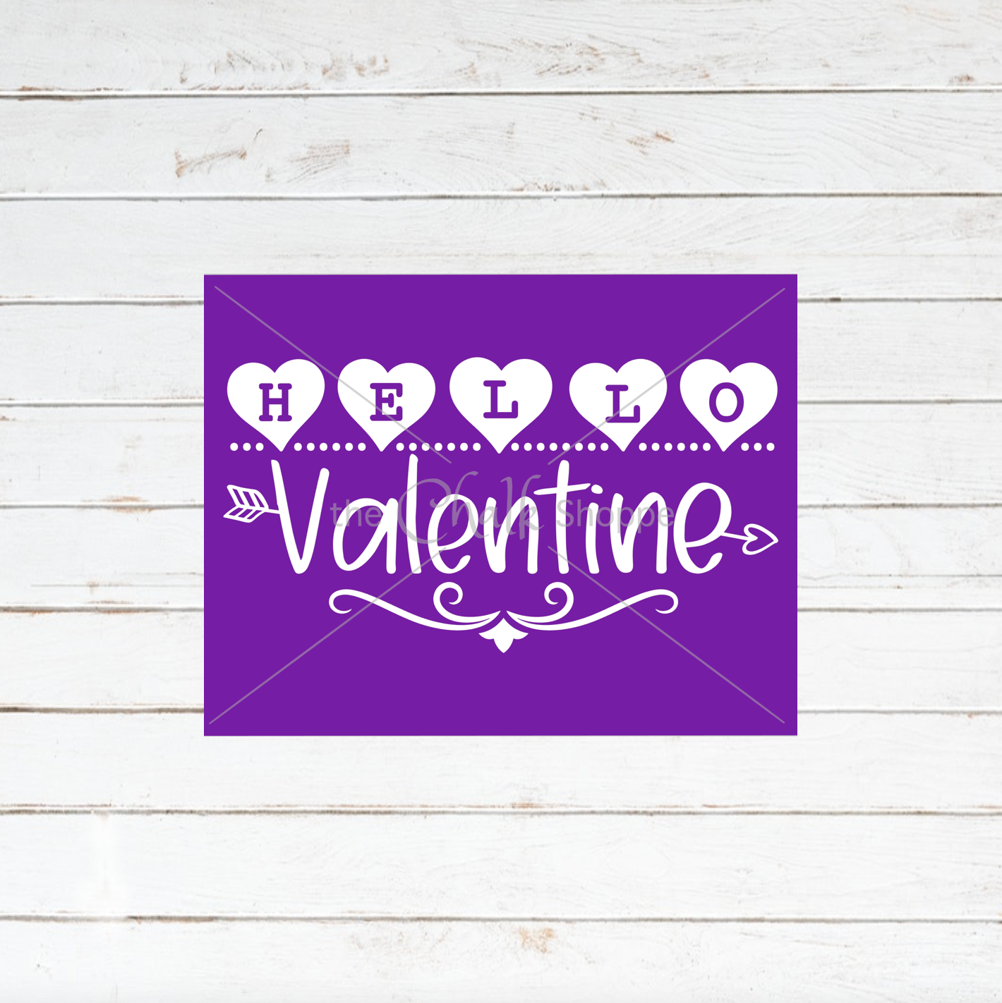 The Chalk Shoppe  Hello Valentine Adhesive Stencils