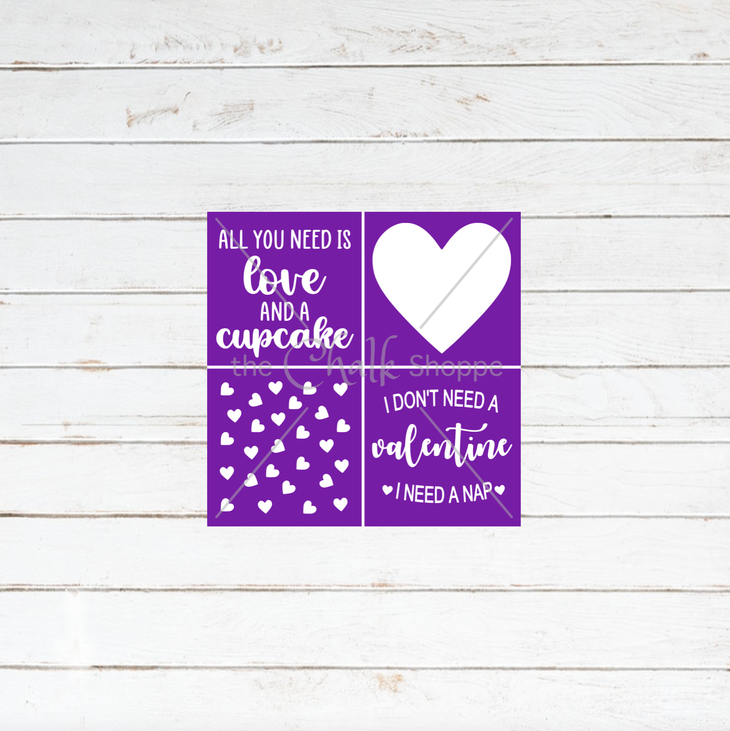 Hearts Tiered Tray Signs