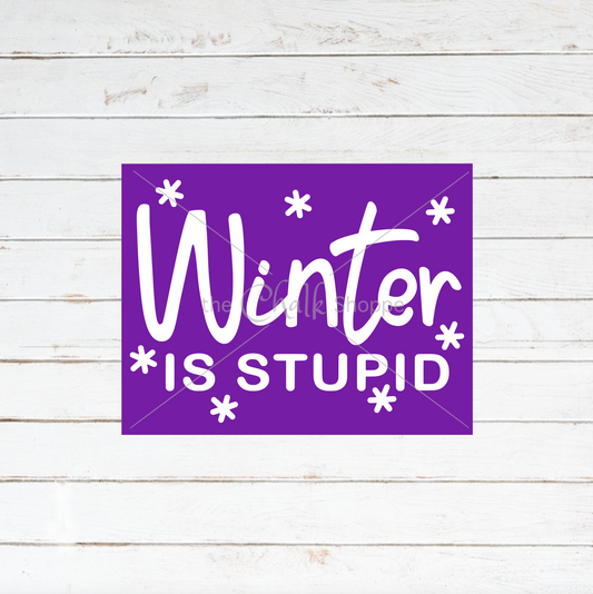 Winter Is Stupid