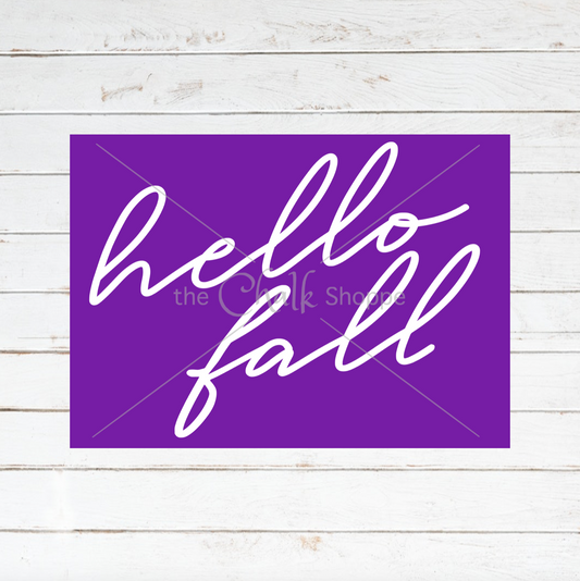 Hello Fall Door Hanger