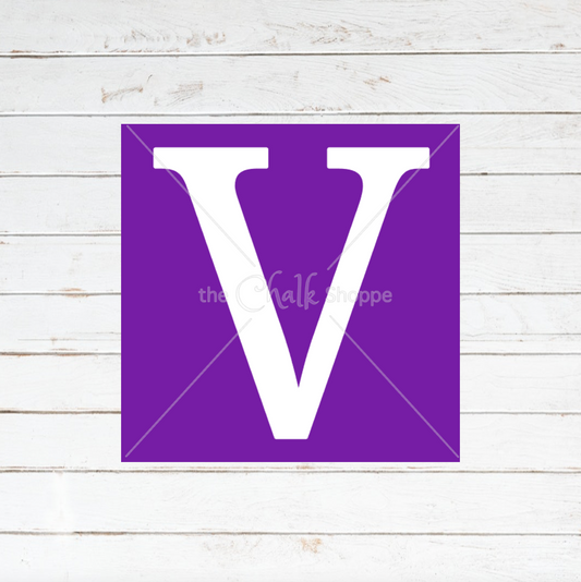 Monogram Letter V