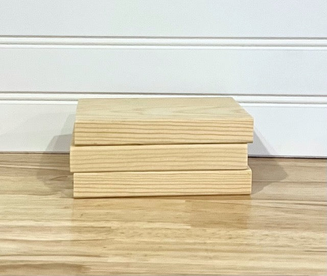 Mini Wood Book Stack 3pc