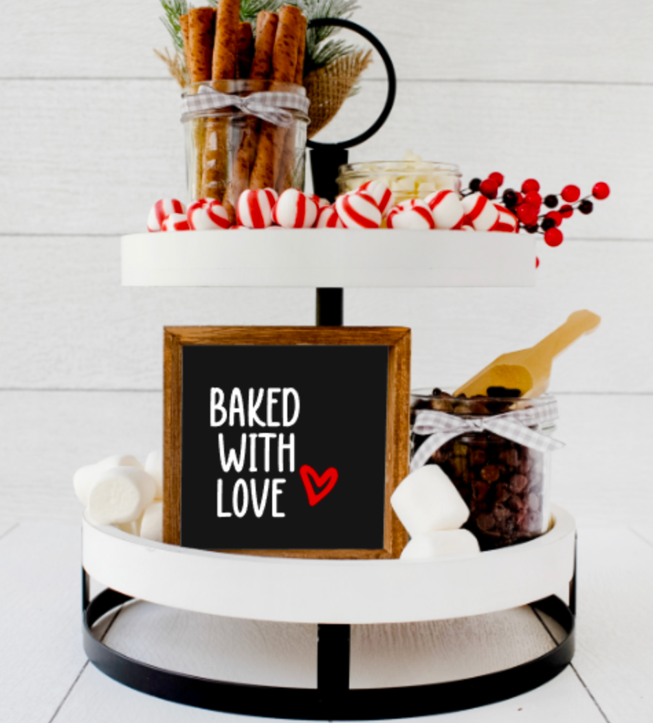 Gingerbread Tiered Tray Signs