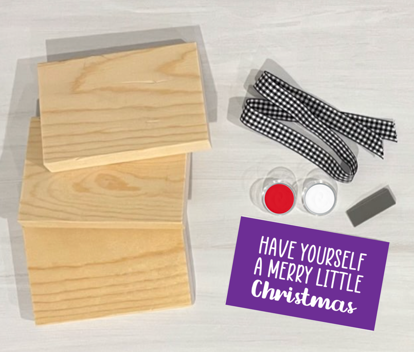 Merry Christmas Mini Book Stack Kit