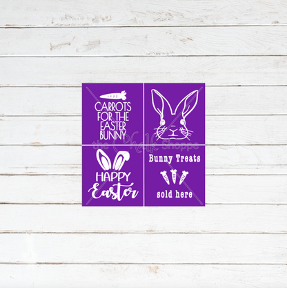 Bunny Tiered Tray Signs